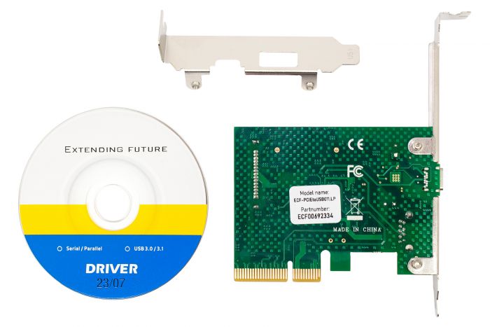 Плата розширення Frime PCI-E to USB3.2 Gen2 TYPE-A+C (1+1 порти) ASM3142 (ECF-PCIEtoUSB011.LP)