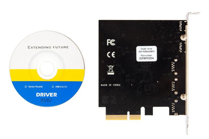 Плата розширення Frime PCI-E to USB3.2 Gen2 TYPE-A+C (3+2 порти) ASM3142+VL820 (ECF-PCIEtoUSB012)