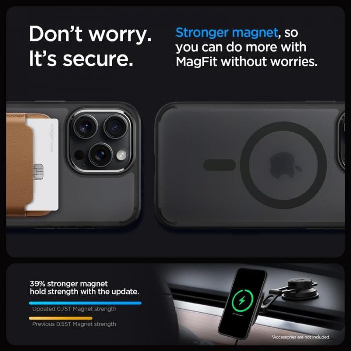 Чохол-накладка Spigen Ultra Hybrid MagFit для Apple iPhone 15 Pro Max Frost Black (ACS06581)
