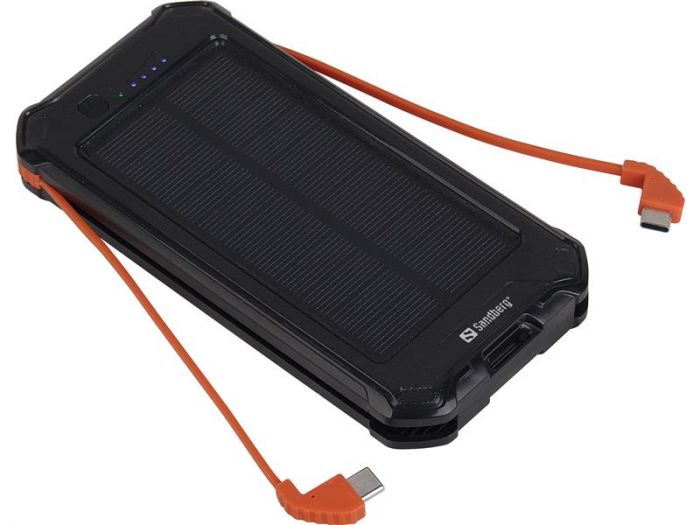 Універсальна мобільна батарея Sandberg 3in1 Solar Powerbank 10000mAh Black (420-72)