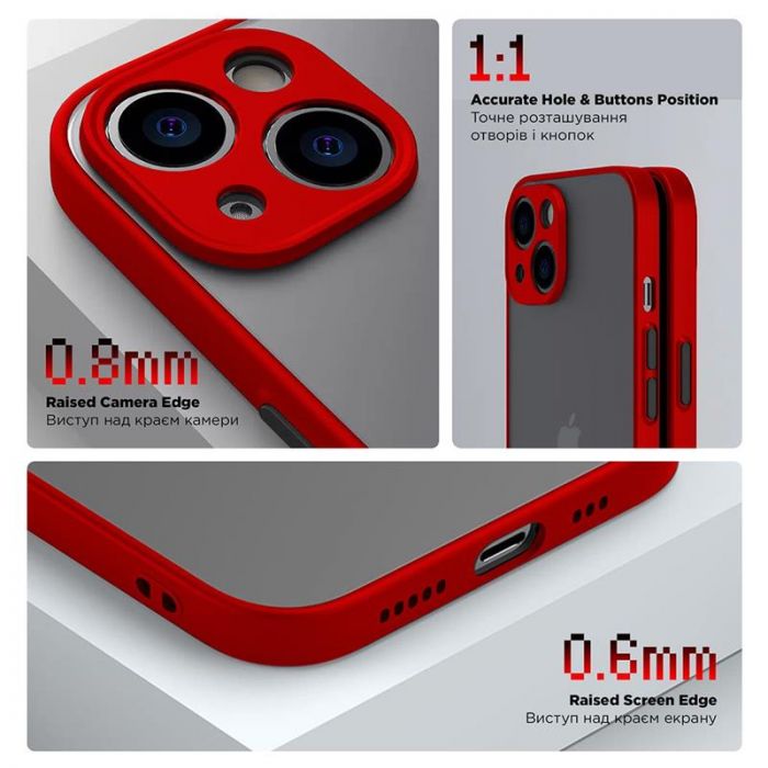 Чохол-накладка Armorstandart Frosted Matte для Samsung Galaxy A05 SM-A055 Red (ARM71798)