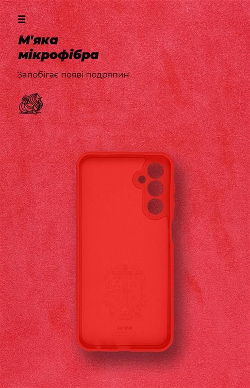 Чохол-накладка Armorstandart Icon для Samsung Galaxy M34 5G SM-M346 Camera cover Red (ARM69638)