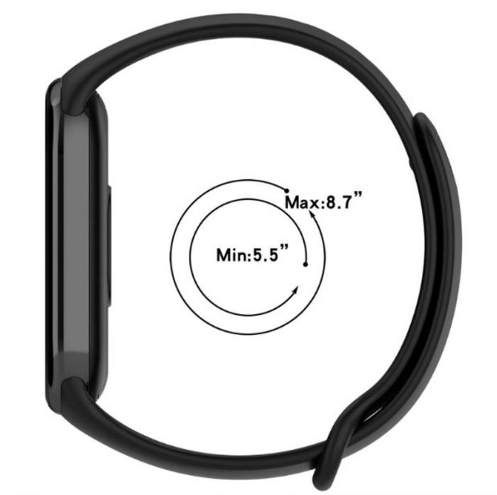 Силіконовий ремінець BeCover для Xiaomi Mi Smart Band 8 Apricot (709375)