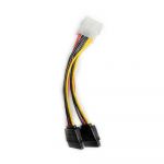 Кабель Atcom molex to 2 sata 20см