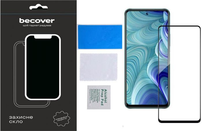 Захисне скло BeCover для Poco M6 Pro 4G Black (710632)