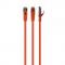 Патч-корд S/FTP Cablexpert (PP6A-LSZHCU-O-10M) cat.6a, литий, 50u "штекер із засувкою, 10м, помаранчевий