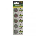 Батарейка Rablex CR2025, 3В, 5 шт