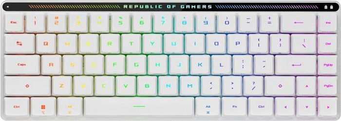 Клавiатура бездротова Asus ROG Falchion RX Low Profile 68key NX RD EN RGB White (90MP03EC-BKUA10)