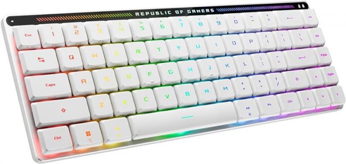 Клавiатура бездротова Asus ROG Falchion RX Low Profile 68key NX RD EN RGB White (90MP03EC-BKUA10)