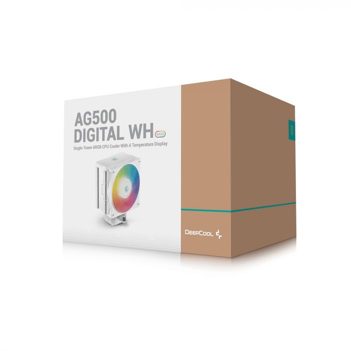 Кулер процесорний DeepCool AG500 Digital White ARGB (R-AG500-WHADMN-G-1)