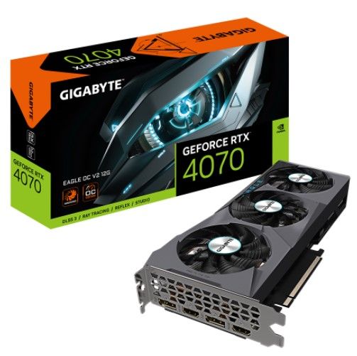 Відеокарта GF RTX 4070 12GB GDDR6X Eagle OC V2 Gigabyte (GV-N4070EAGLE OCV2-12GD)