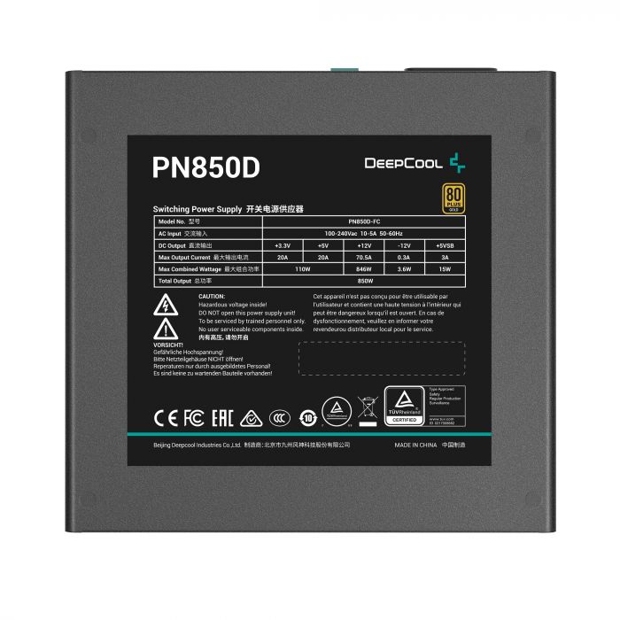 Блок живлення DeepCool PN850D (R-PN850D-FC0B-EU) 850W