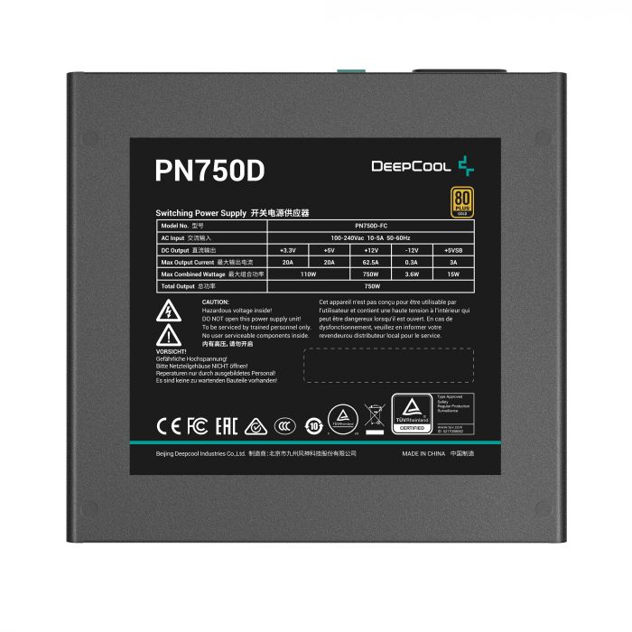 Блок живлення DeepCool PN750D (R-PN750D-FC0B-EU) 750W