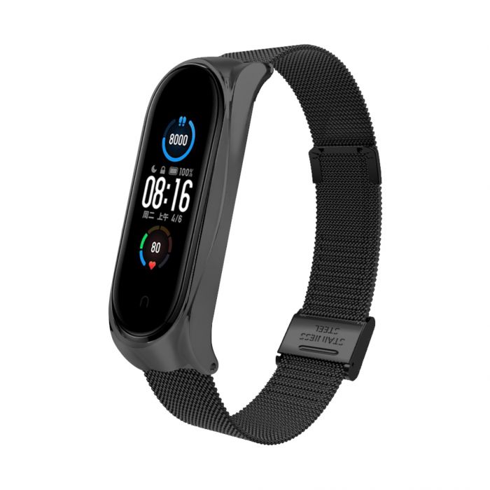 Ремінець BeCover Metal для Xiaomi Mi Smart Band 8 Black (709357)