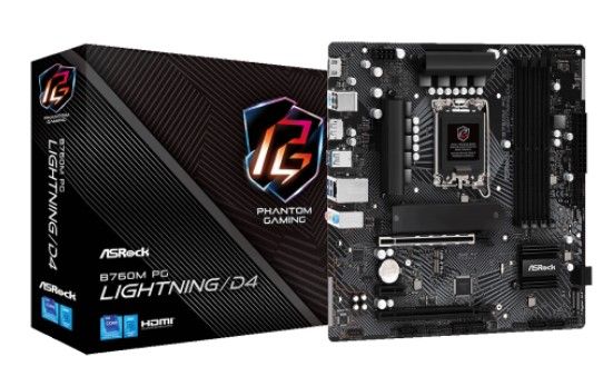 Материнська плата ASRock B760M PG Lightning/D4 Socket 1700