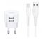 Мережевий зарядний пристрій Usams T20 (2USB, 2.1А) White (XTXLOGT18MC05) + кабель MicroUSB