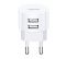 Мережевий зарядний пристрій Usams T20 (2USB, 2.1А) White (CC80TC01)