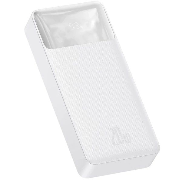 Універсальна мобільна батарея Baseus Bipow 20W 20000 mAh White (PPDML-M02) (1283126558771)