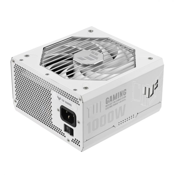 Блок живлення Asus TUF-GAMING-1000G-WHITE PCIE5 1000W Gold (90YE00S5-B0NA00)