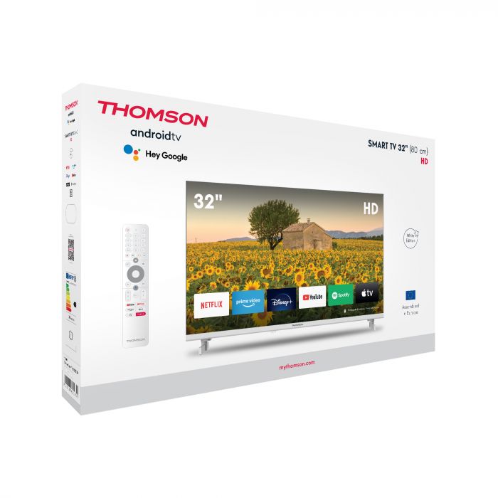 Телевiзор Thomson Android TV 32" HD White 32HA2S13W