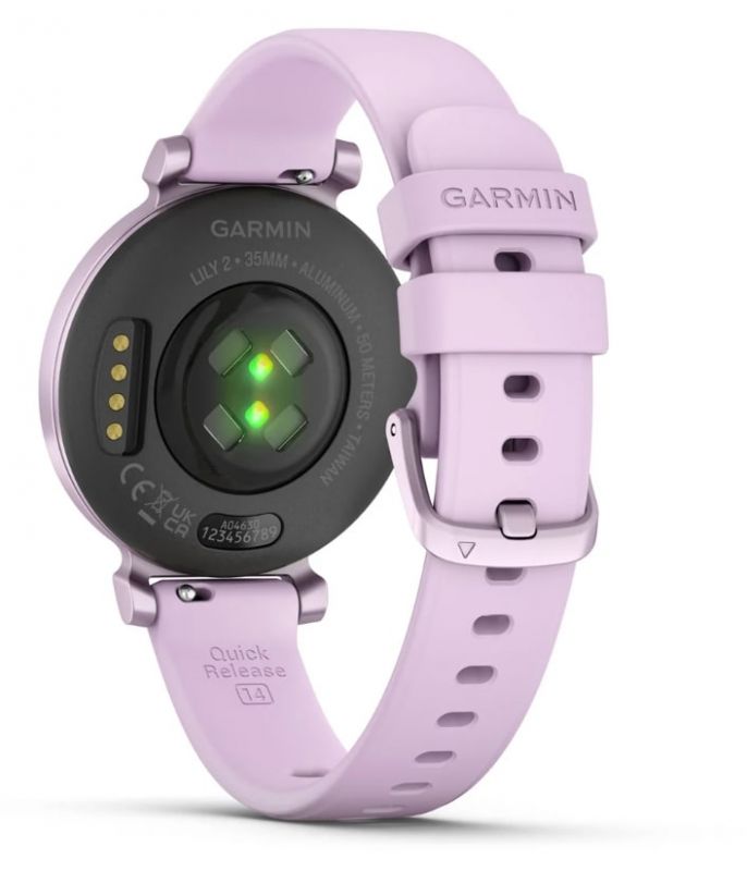 Смарт-годинник Garmin Lily 2 Metallic Lilac with Lilac Silicone Band (010-02839-21)