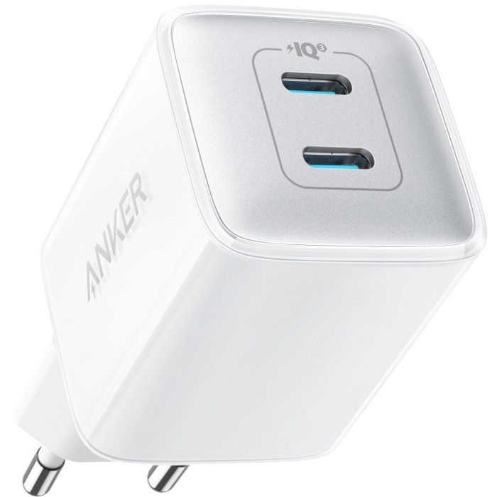Мережевий зарядний пристрій Anker PowerPort 521 Nano Pro White, 40 W, 2хUSB Type-C (A2038G21)