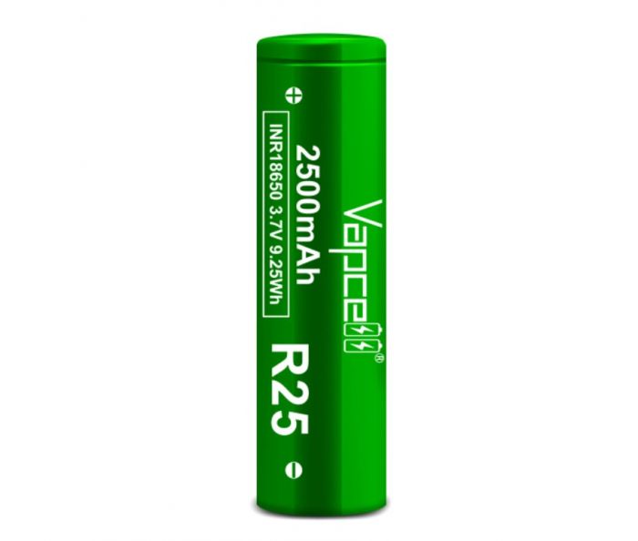 Акумулятор Vapcell R25 18650 Li-Ion 2500mAh 1шт