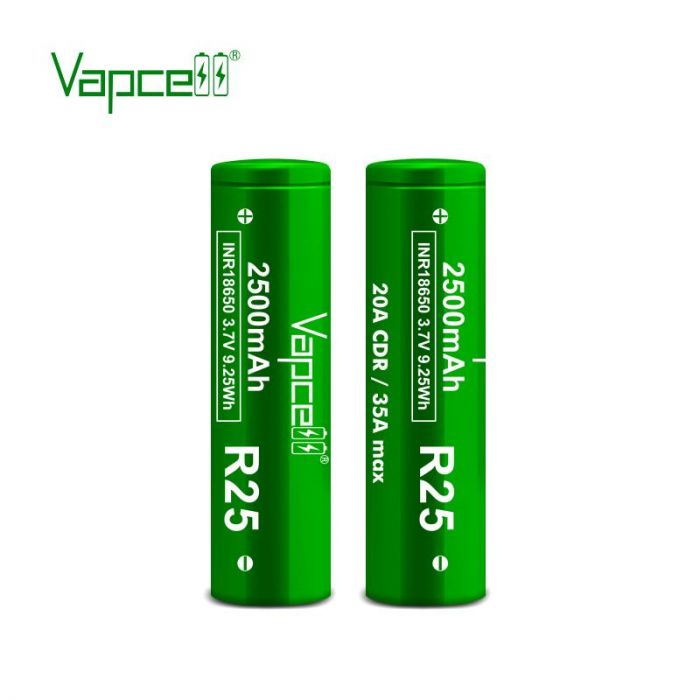 Акумулятор Vapcell R25 18650 Li-Ion 2500mAh 1шт