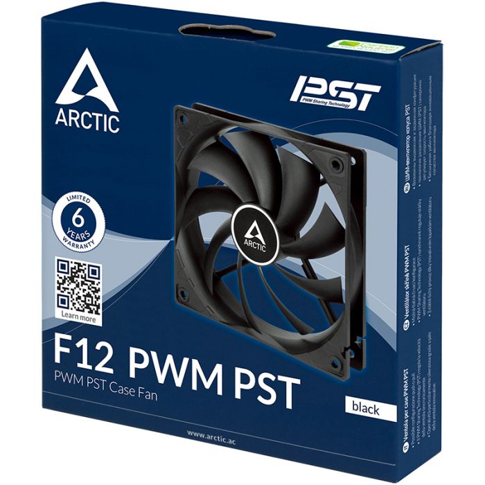 Вентилятор Arctic F12 PWM PST Black (ACFAN00200A)