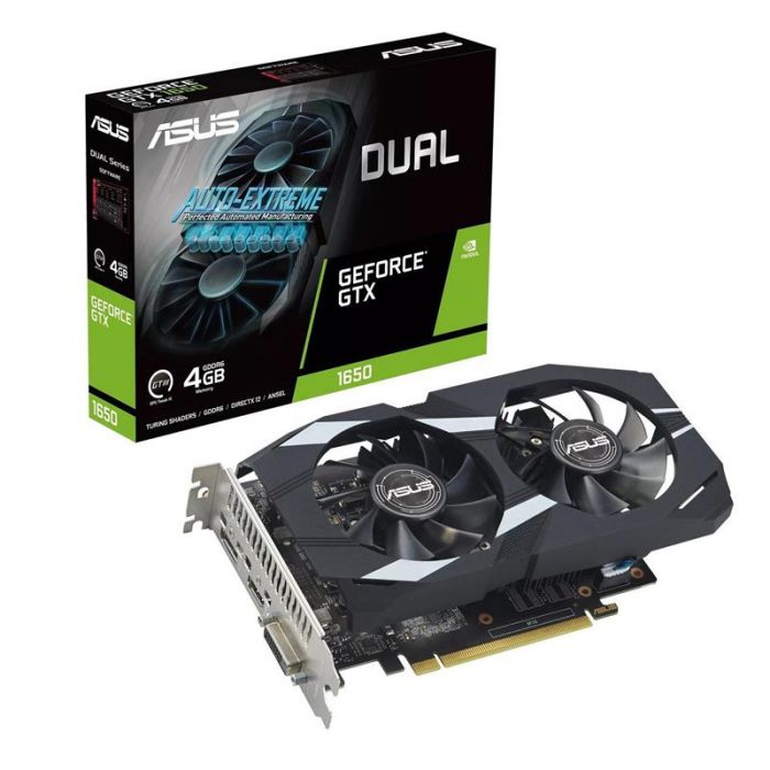 Відеокарта GF GTX 1650 4GB GDDR6 Dual Evo Asus (DUAL-GTX1650-4GD6-P-EVO)