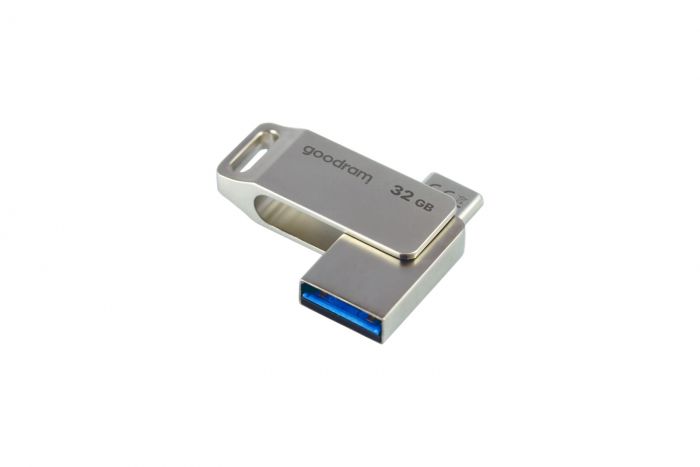 Флеш-накопичувач USB3.2 32GB OTG Type-C GOODRAM ODA3 Silver (ODA3-0320S0R11)