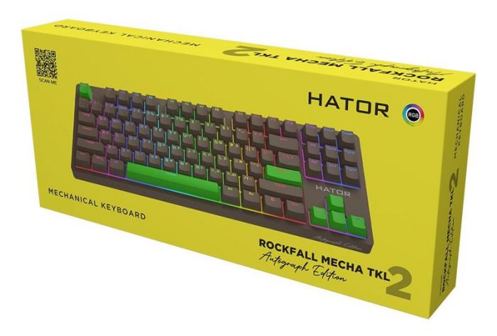 Клавіатура Hator Rockfall 2 Mecha TKL Autograph Edition Choco (HTK-527)