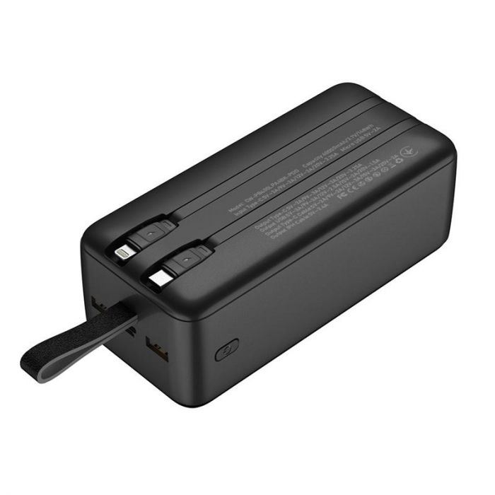 Універсальна мобільна батарея ColorWay Powerful 40000mAh Black (CW-PB400LPA4BK-PDD)