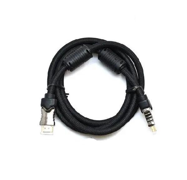 Кабель Gresso H3003 HDMI - HDMI (M/M), 2 фериту, обплетення, 3м, круглий (2000700002173)