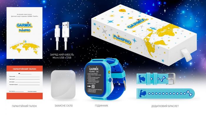 Дитячий смарт-годинник Garmix PointPRO-200 4G/GPS/WiFi Blue