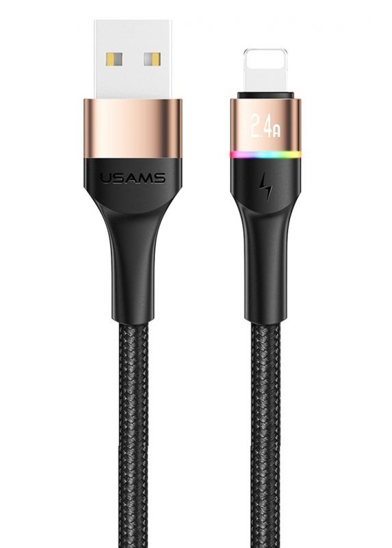 Кабель Usams US-SJ534 USB - Lightning, 1.2 м, Gold (SJ534USB02)