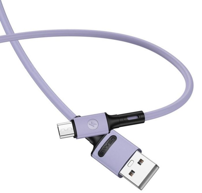 Кабель Usams US-SJ435 USB - Micro USB, 1 м, Purple (SJ435USB04)