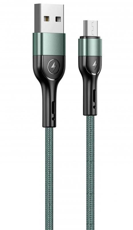 Кабель Usams US-SJ450 USB - Micro USB, 1 м, Green (SJ450ZJ02)