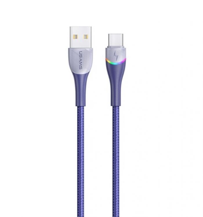 Кабель Usams US-SJ542 USB - USB Type-C, 1.2 м, Blue (SJ542USB02)