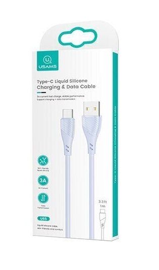 Кабель Usams US-SJ494 USB - USB Type-C, 1 м, Blue (SJ494USB03)