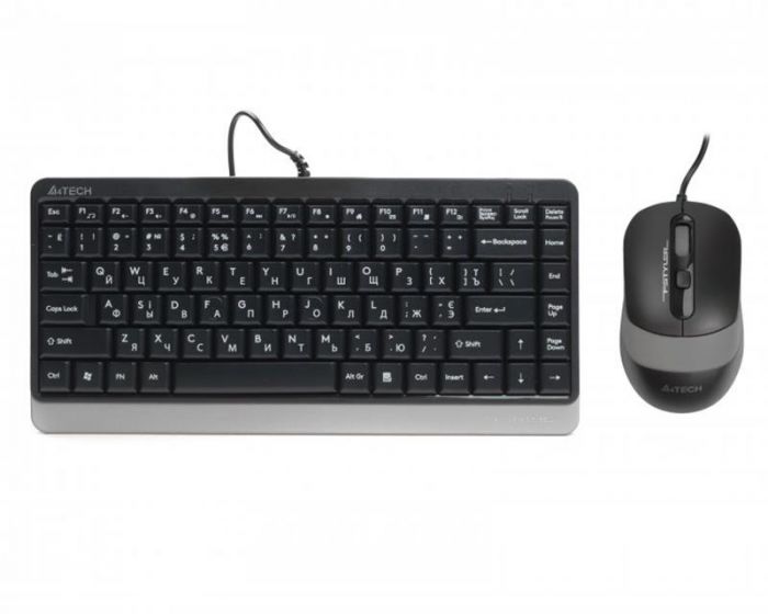 Комплект (клавіатура, миша) A4Tech Fstyler F1110 Grey USB