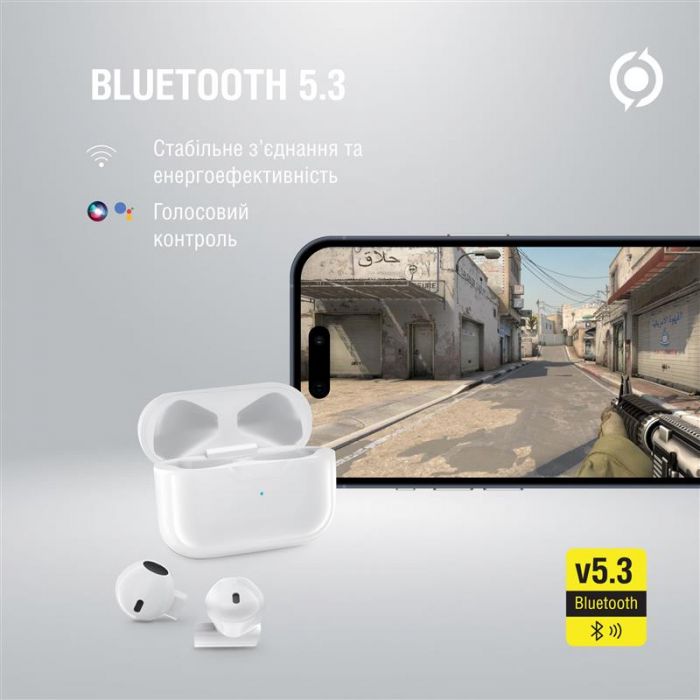 Bluetooth-гарнiтура Piko TWS-MiniJack White (1283126583407)