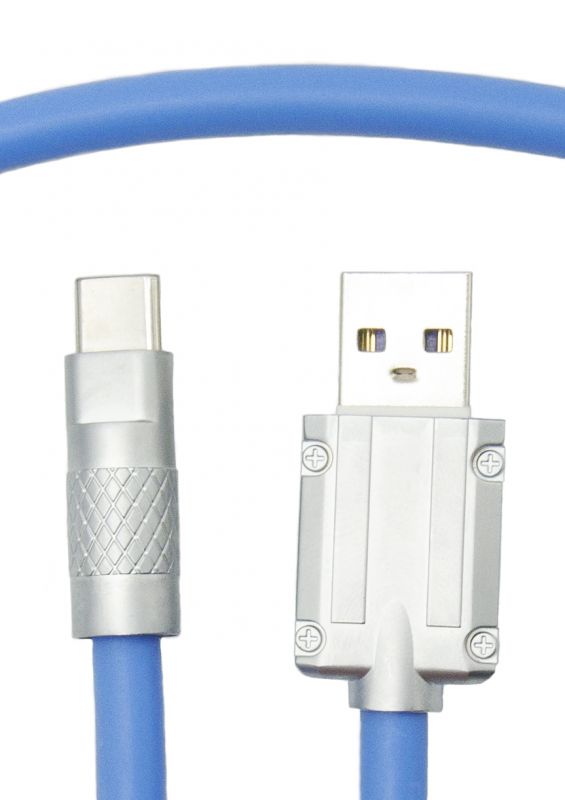 Кабель Dengos USB-USB Type-C 1м Blue (PLS-TC-NS-BLUE)