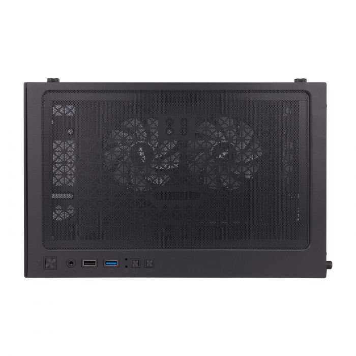 Корпус 1stPlayer Mi2-A-2F2R(AP)-1F2(AP)-BK Black без БЖ