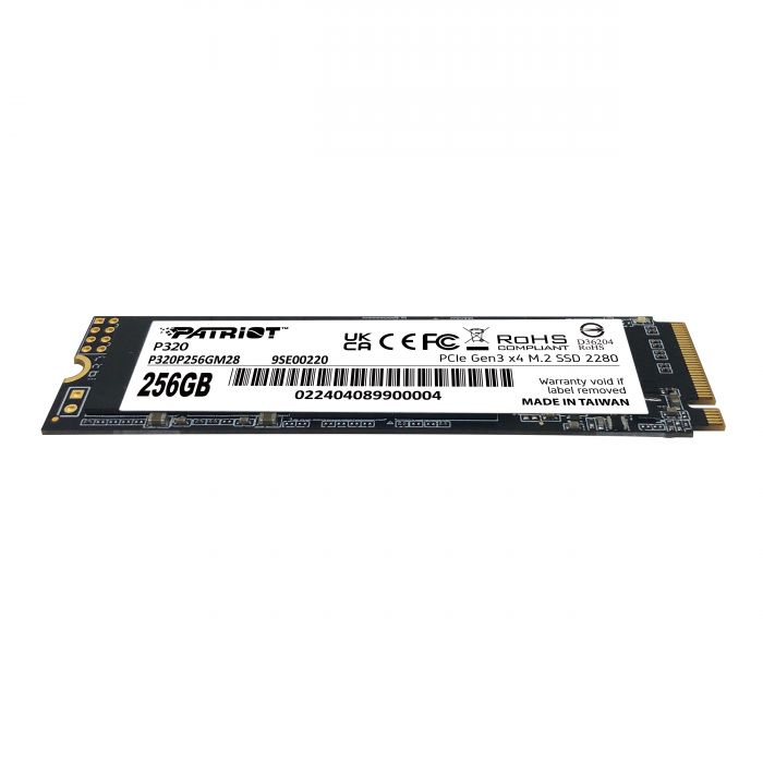 Накопичувач SSD 256GB Patriot P320 M.2 2280 PCIe 3.0 x4 NVMe TLC (P320P256GM28)