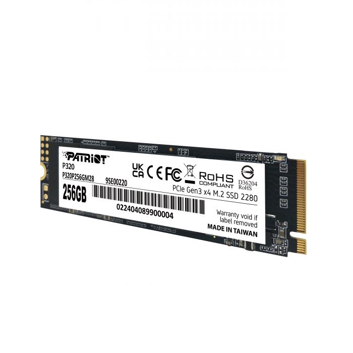 Накопичувач SSD 256GB Patriot P320 M.2 2280 PCIe 3.0 x4 NVMe TLC (P320P256GM28)