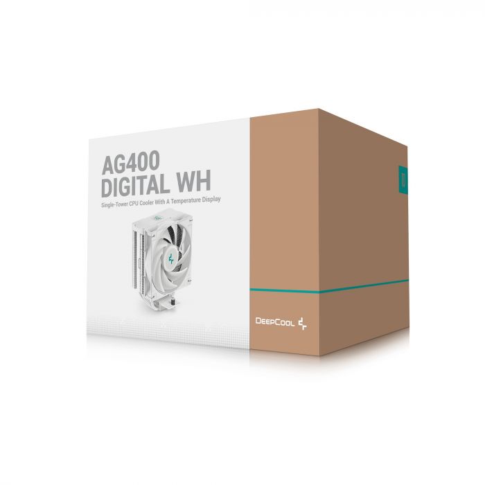 Кулер процесорний DeepCool AG400 Digital WH (R-AG400-WHNDMN-G-1)