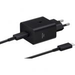 Мережевий зарядний пристрій Samsung EP-T4511XBEGEU Black, 45W + кабель USB Type-C