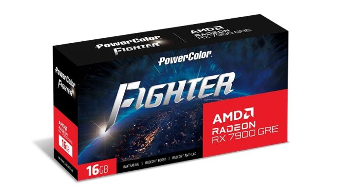 Відеокарта AMD Radeon RX 7900 GRE 16GB GDDR6 Fighter PowerColor (RX 7900GRE-16G-F/OC)