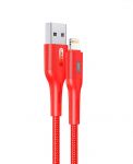 Кабель Usams US-SJ425 USB - Lightning (M/M), 1.2 м, Red (SJ425USB02)